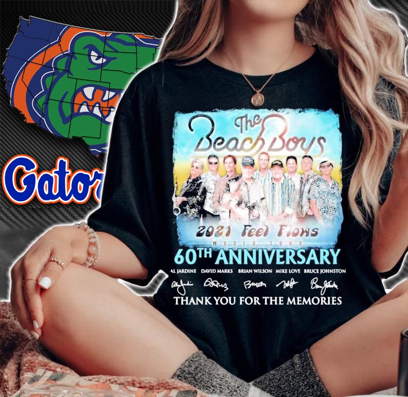 The Beach Boys 2021 feel flows 60th anniversary signatures shirt