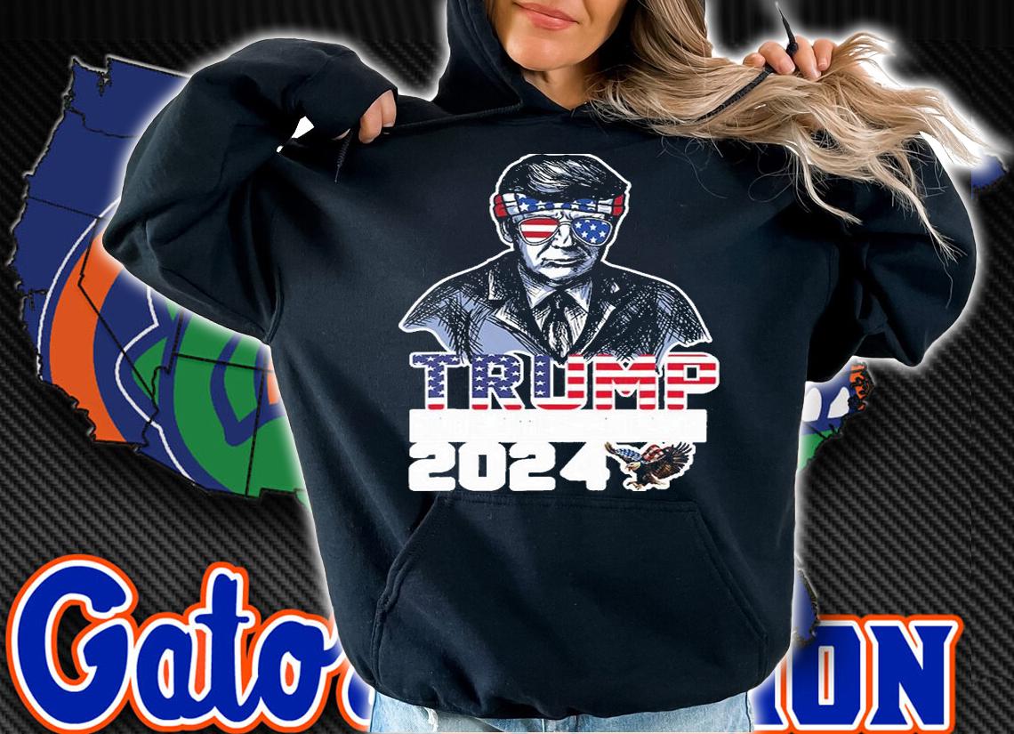 Trump 2024 Take America Back Maga USA Flag T-Shirt hoodie