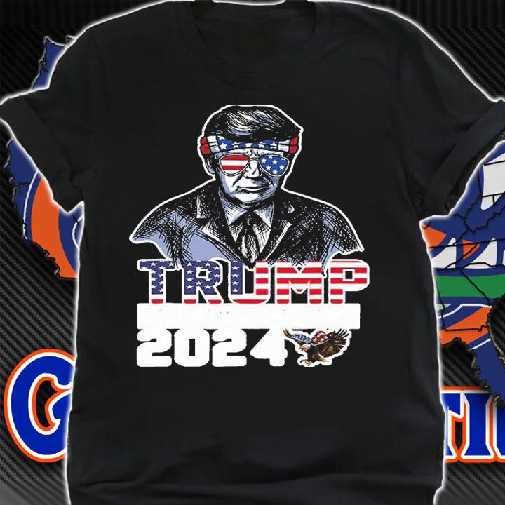 Trump 2024 Take America Back Maga USA Flag T-Shirt shirt