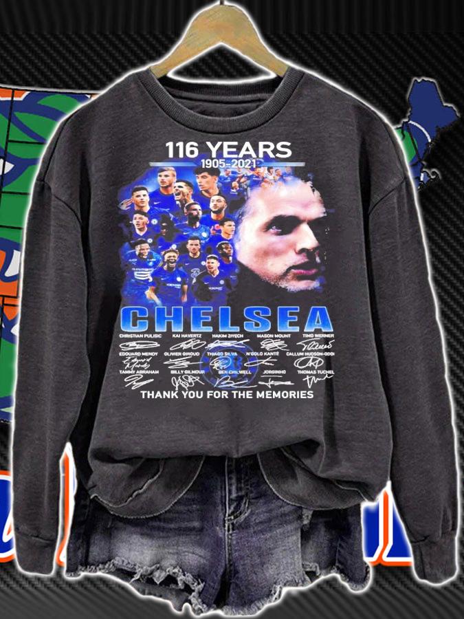 116 years 1905-2021 CHELSEA signature thank you for the memories shirt