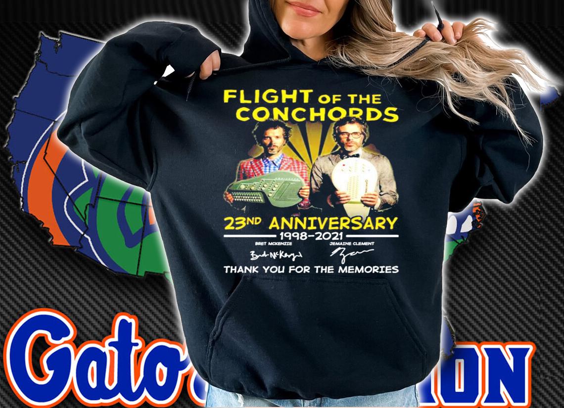 Flight of the Conchords 23nd anniversary 1008-2021 signatures shirt hoodie