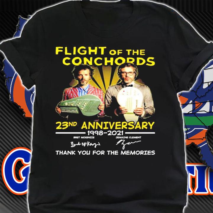 Flight of the Conchords 23nd anniversary 1008-2021 signatures shirt shirt