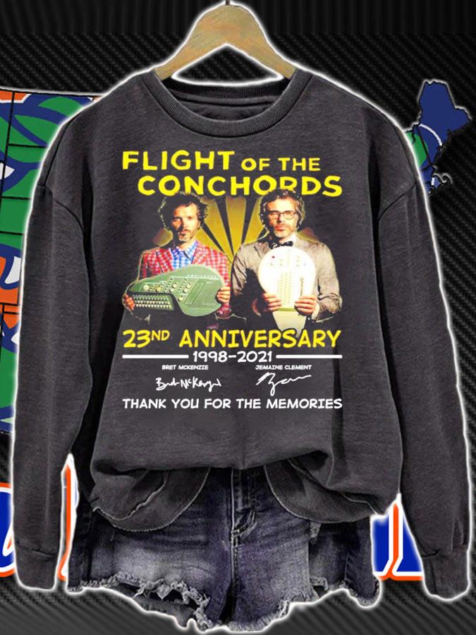 Flight of the Conchords 23nd anniversary 1008-2021 signatures shirt sweatshirt