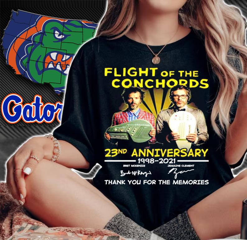 Flight of the Conchords 23nd anniversary 1008-2021 signatures shirt woman shirt
