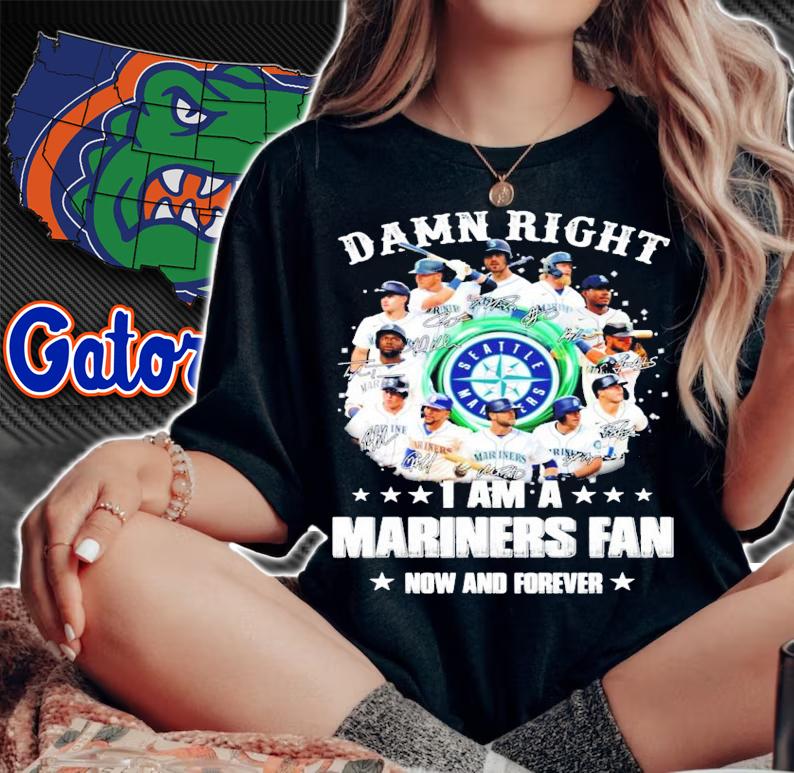 I am a Seattle Mariners fan now and forever signatures shirt woman shirt