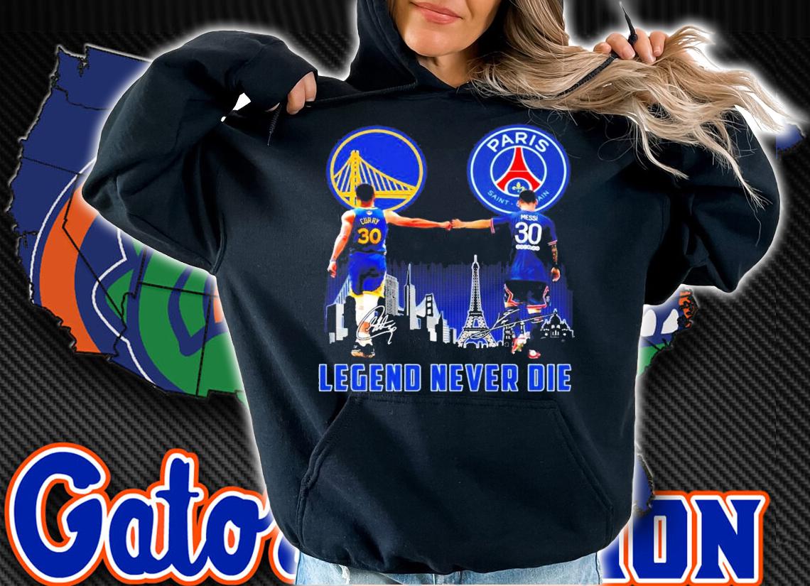 Legend never die Curry vs Messi signatures shirt hoodie