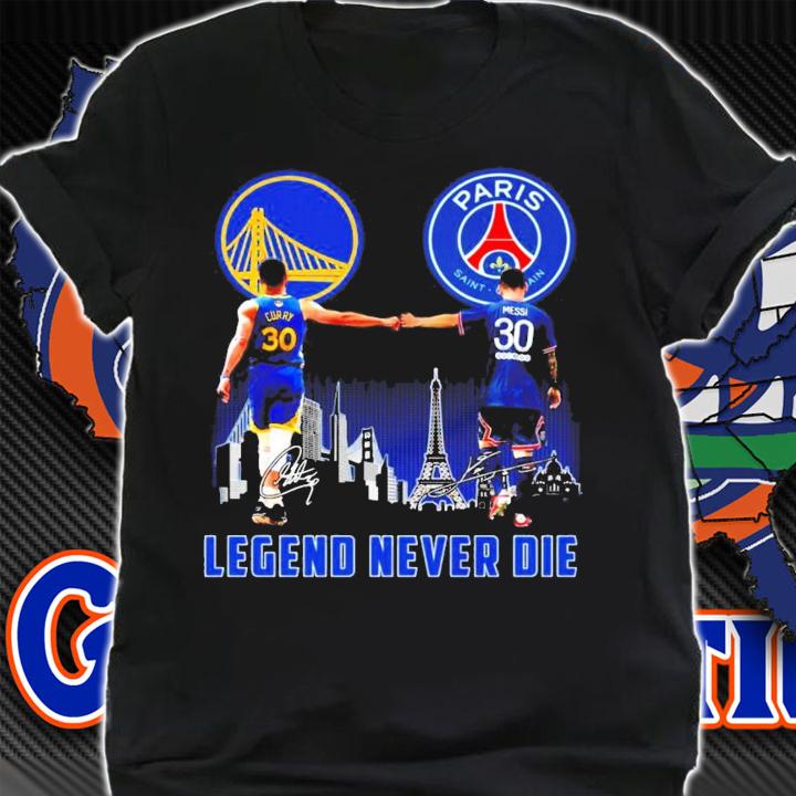 Legend never die Curry vs Messi signatures shirt shirt