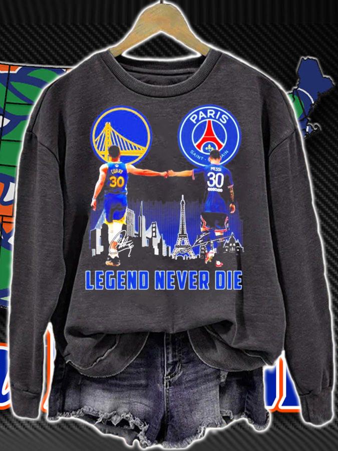 Legend never die Curry vs Messi signatures shirt sweatshirt