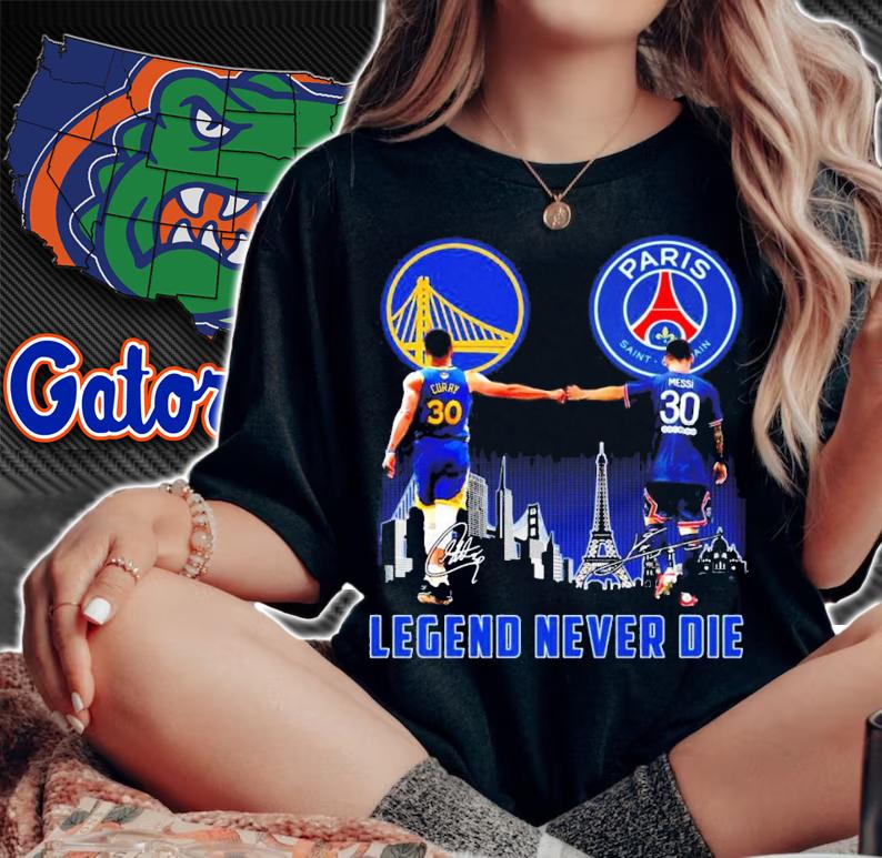 Legend never die Curry vs Messi signatures shirt woman shirt