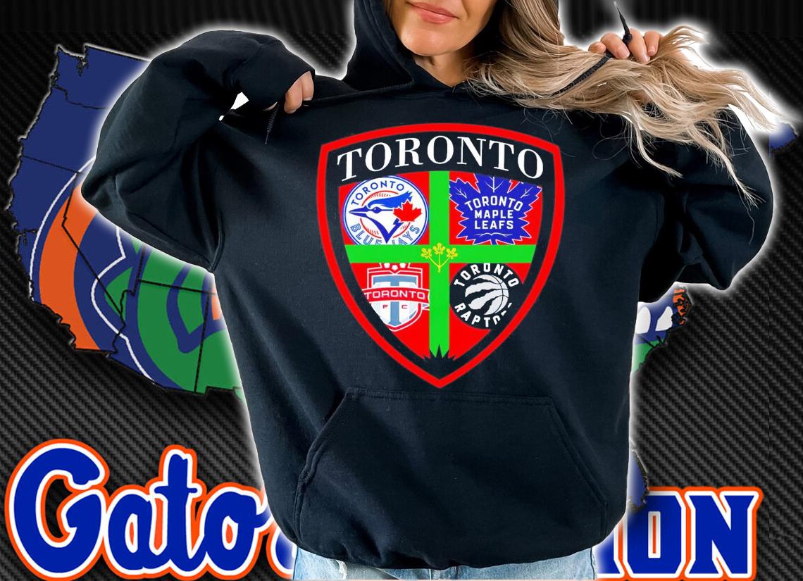 Toronto Blue Jays Maple Leafs FC Raptors shirt hoodie