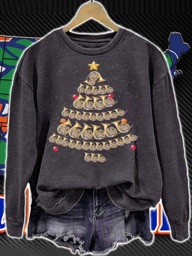 Trumpet Christmas Tree Sweater.Jpg t-shirt
