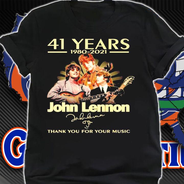 42 years 19802-2021 John Lennon signature shirt
