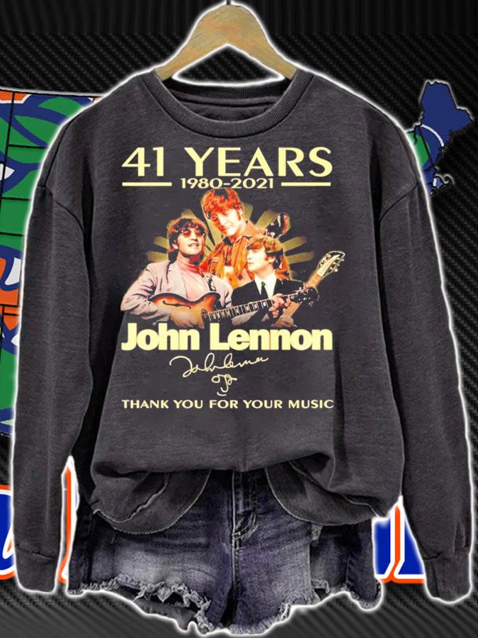 42 years 19802-2021 John Lennon signature shirt