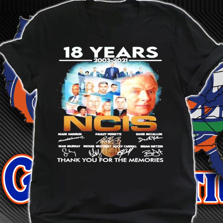 81 years 2003-2021 NCIS signature thank you for the memories shirt shirt