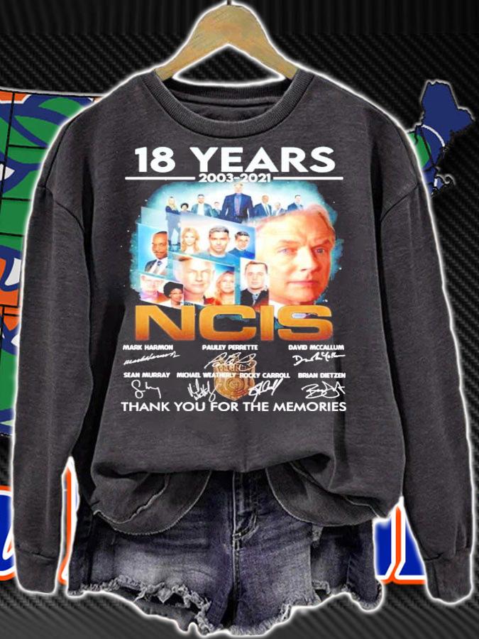 81 years 2003-2021 NCIS signature thank you for the memories shirt sweatshirt