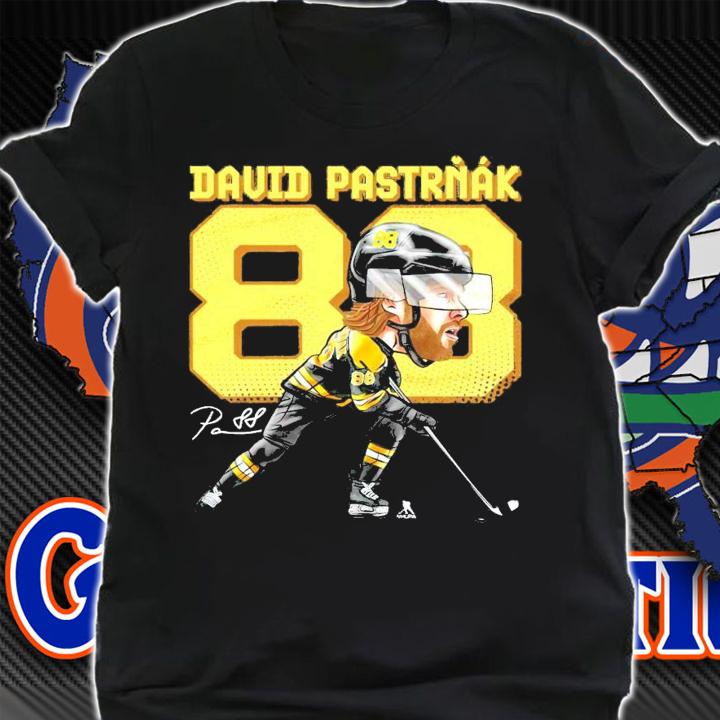 David Pastrnak Boston Hockey signature shirt