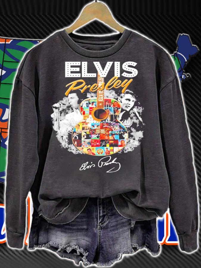 Elvis presley signatures shirt sweatshirt