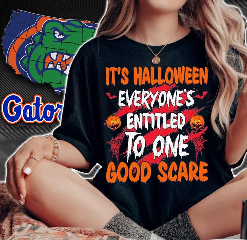 It's Halloween everyone's entitled to one good scare T-shirt woman shirt
