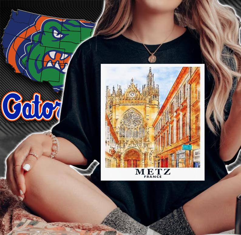 Metz France Travel Art Painting shirt