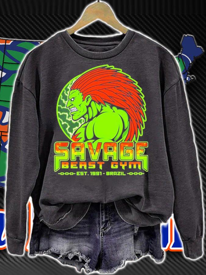 Savage Beast Gym EST 1991 Brazil Shirt sweatshirt
