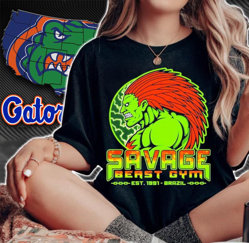 Savage Beast Gym EST 1991 Brazil Shirt woman shirt