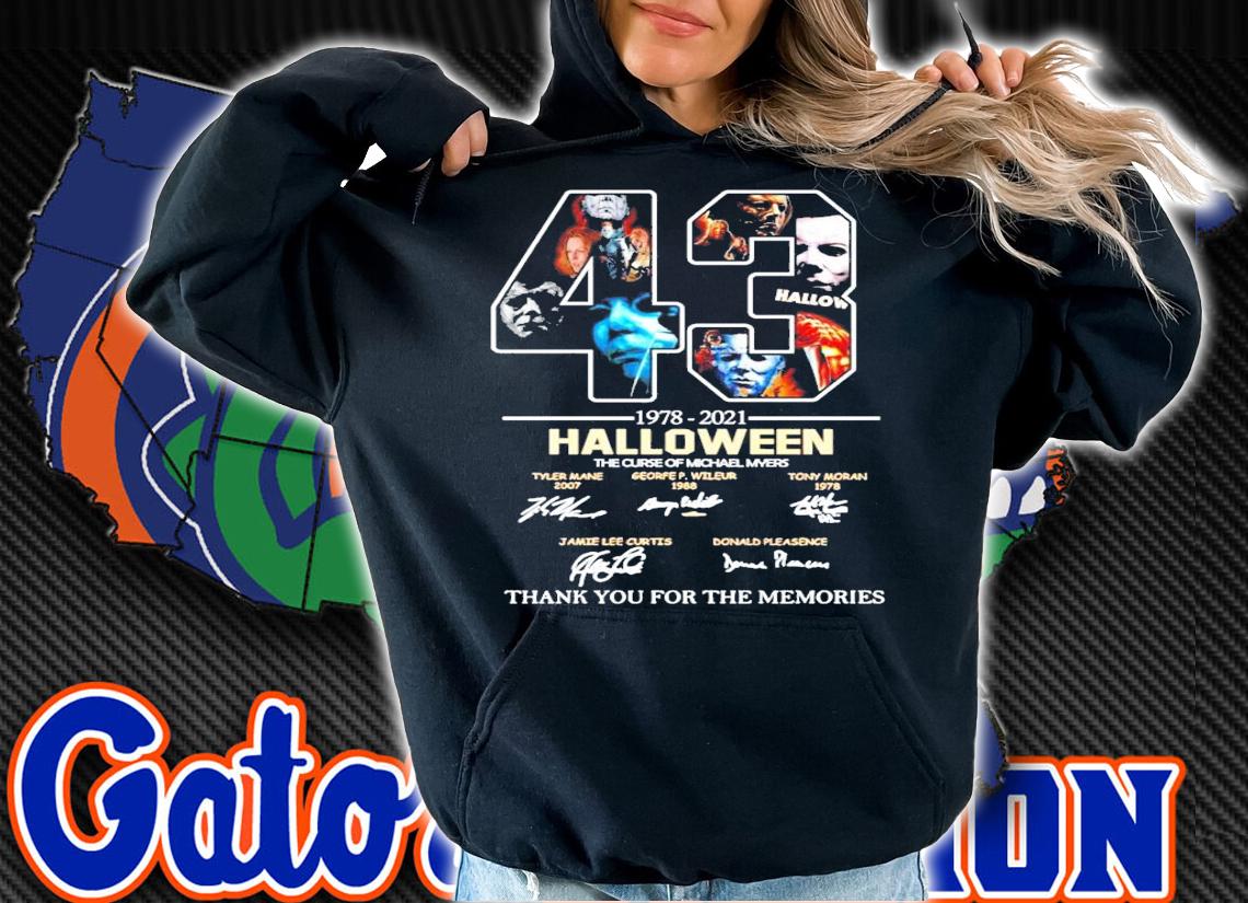 1978-2021 Halloween the curse of Michael Myers signatures shirt hoodie