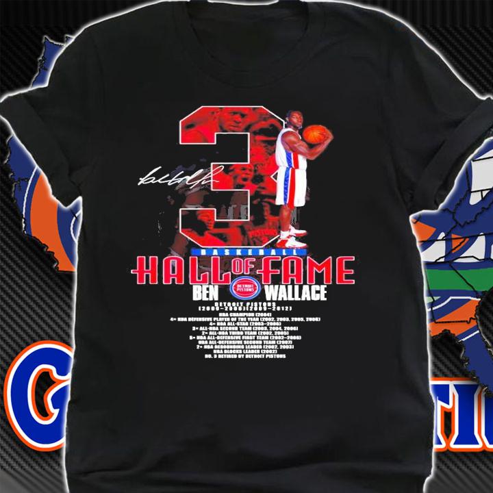 Basketball Hall of Fame Ben Wallace signature shirt shirt