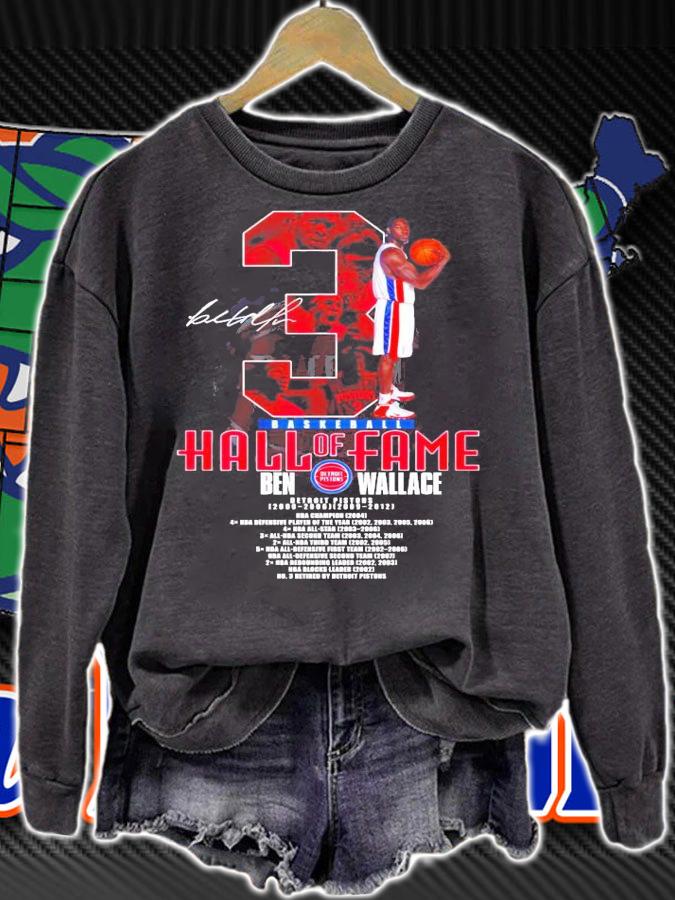 Basketball Hall of Fame Ben Wallace signature shirt sweatshirt