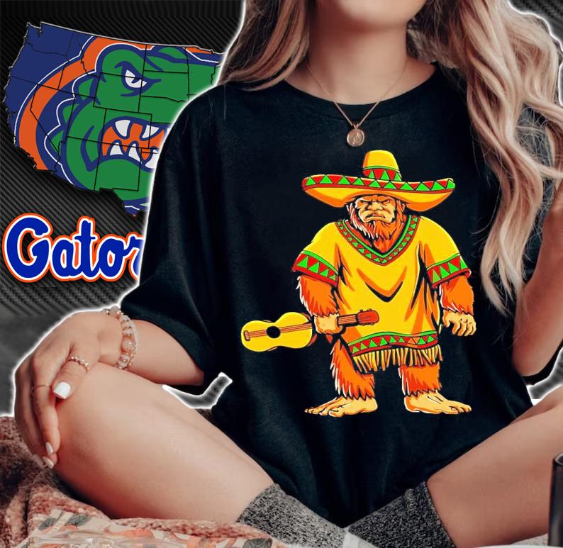Bigfoot El Squatcho Mexico guitar 2021 shirt woman shirt