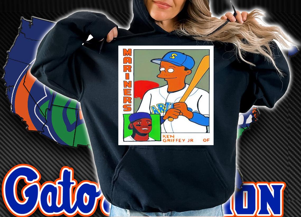 Brandon Walker Simpsons Mariners Ken Griffey JR Card shirt hoodie