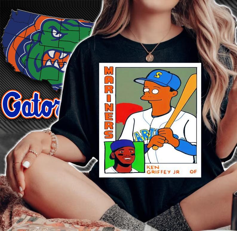 Brandon Walker Simpsons Mariners Ken Griffey JR Card shirt woman shirt