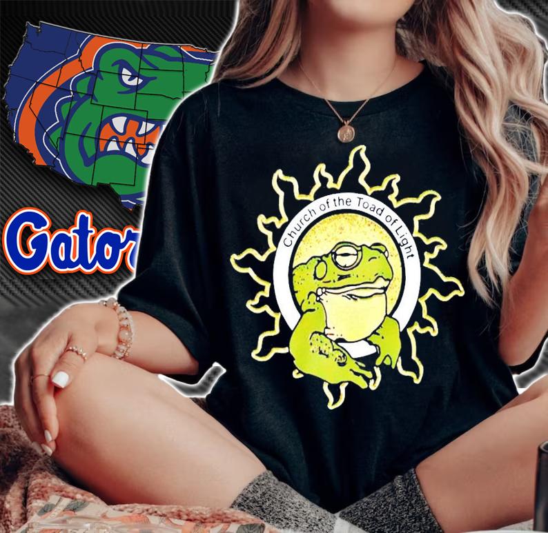 Church of the toad of light t-shirt woman shirt