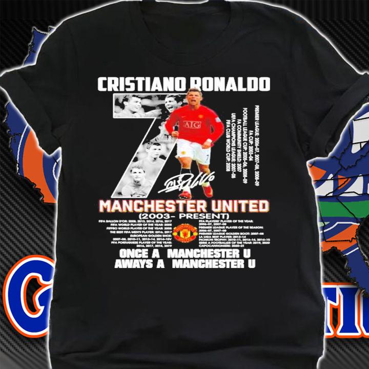 Cristiano Ronaldo Manchester United signature shirt