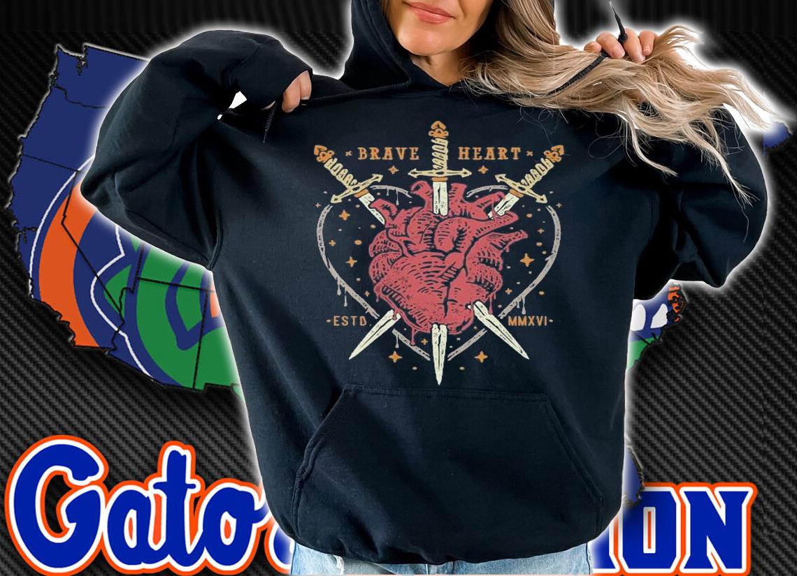 Heart and sword brave heart estd MMXVI shirt