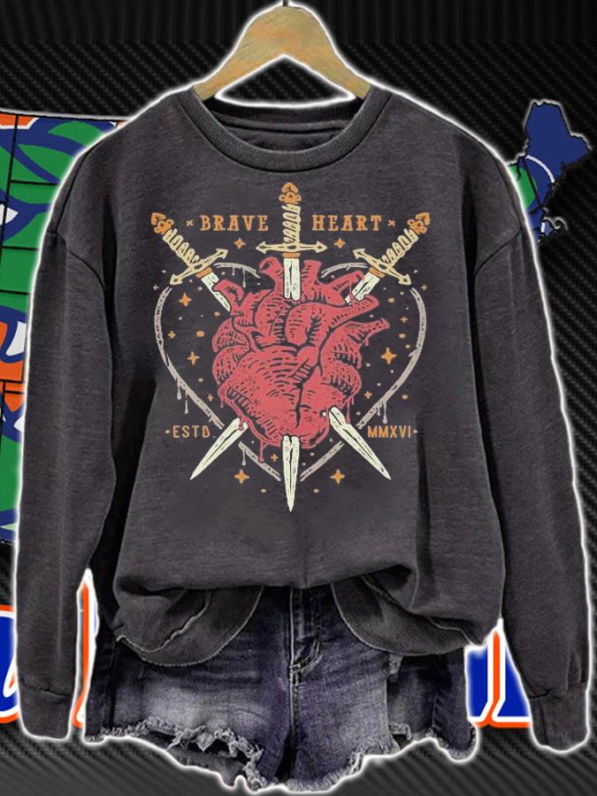 Heart and sword brave heart estd MMXVI shirt