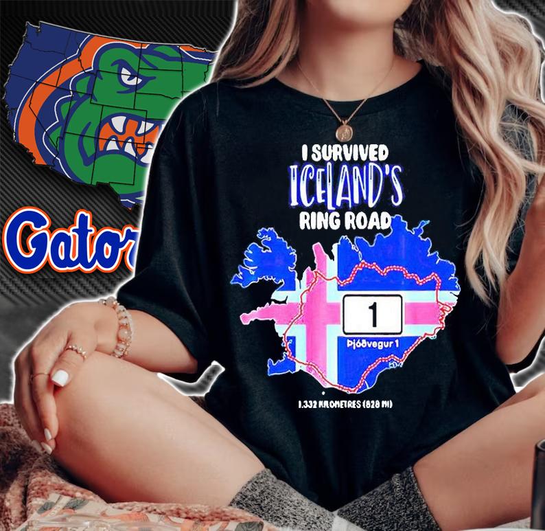 I survived Iceland's ring road T-shirt woman shirt