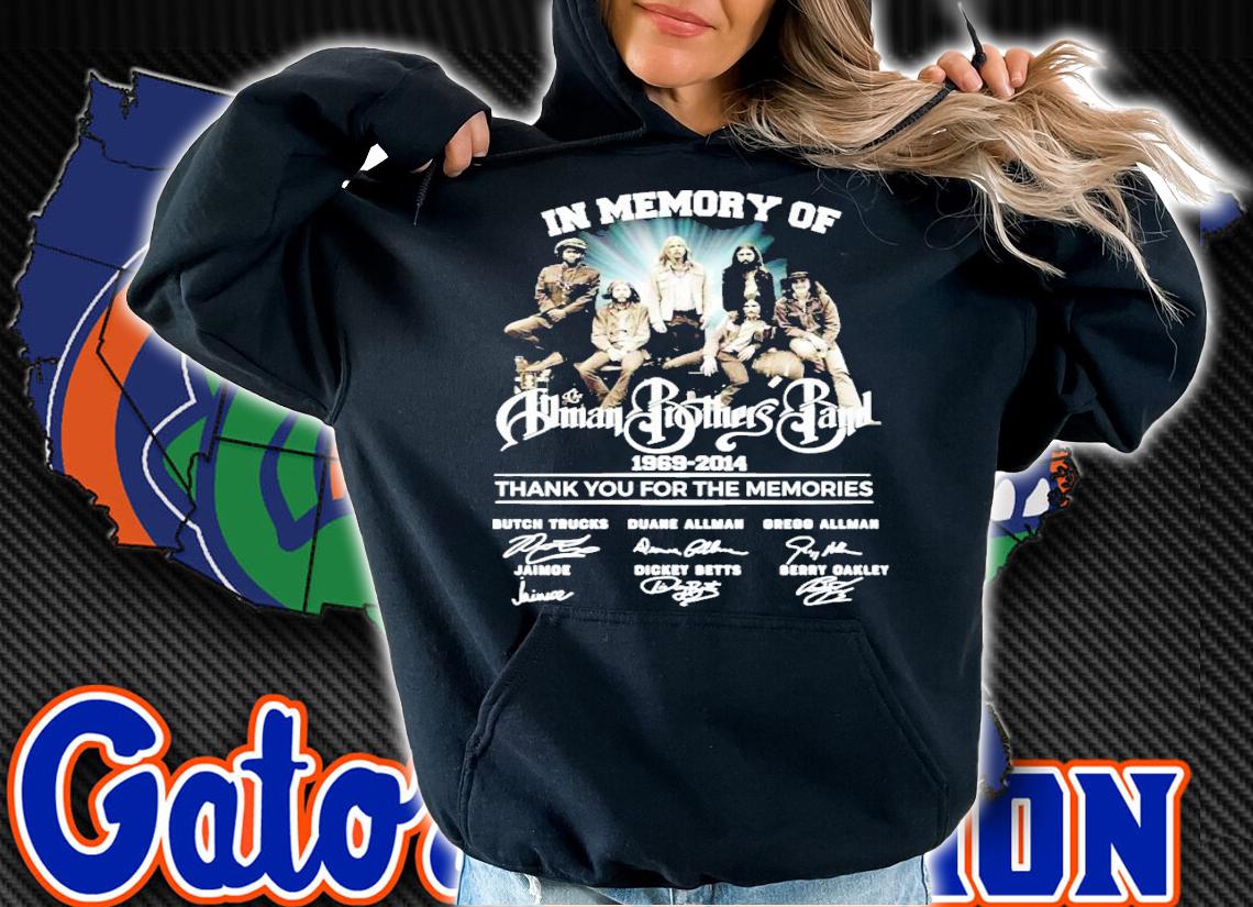 In memory of Human Brothers Band 1969-2014 signatures shirt hoodie
