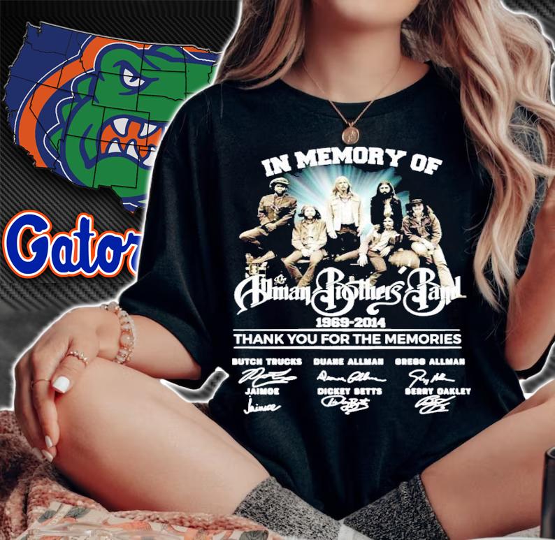 In memory of Human Brothers Band 1969-2014 signatures shirt woman shirt