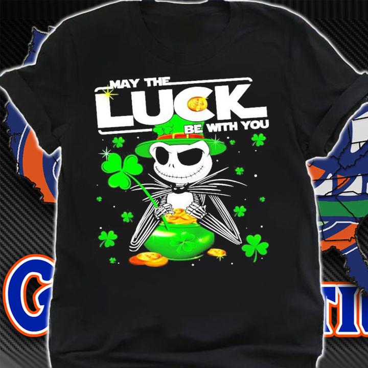 Jack Skellington may the luck be with you St.Patrick's Day shirt