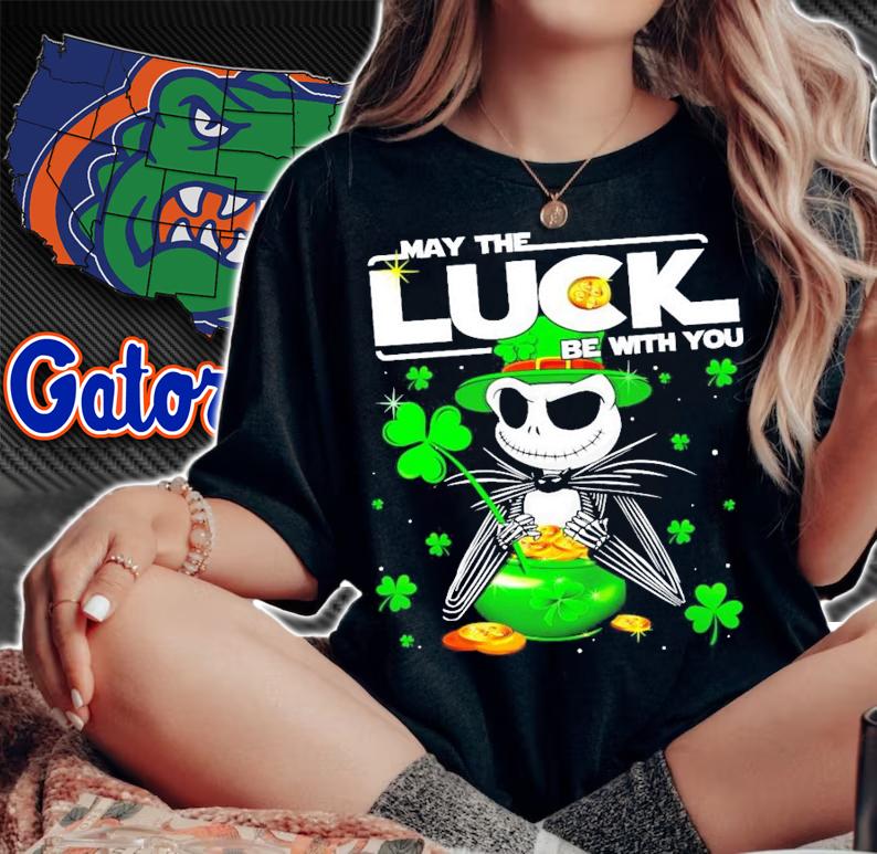 Jack Skellington may the luck be with you St.Patrick's Day shirt