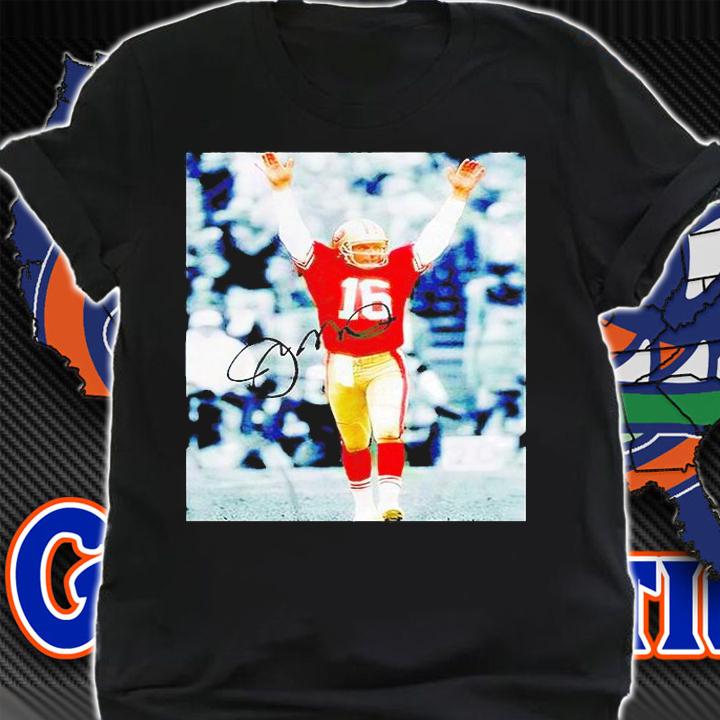 Joe Montana signature T-shirt shirt