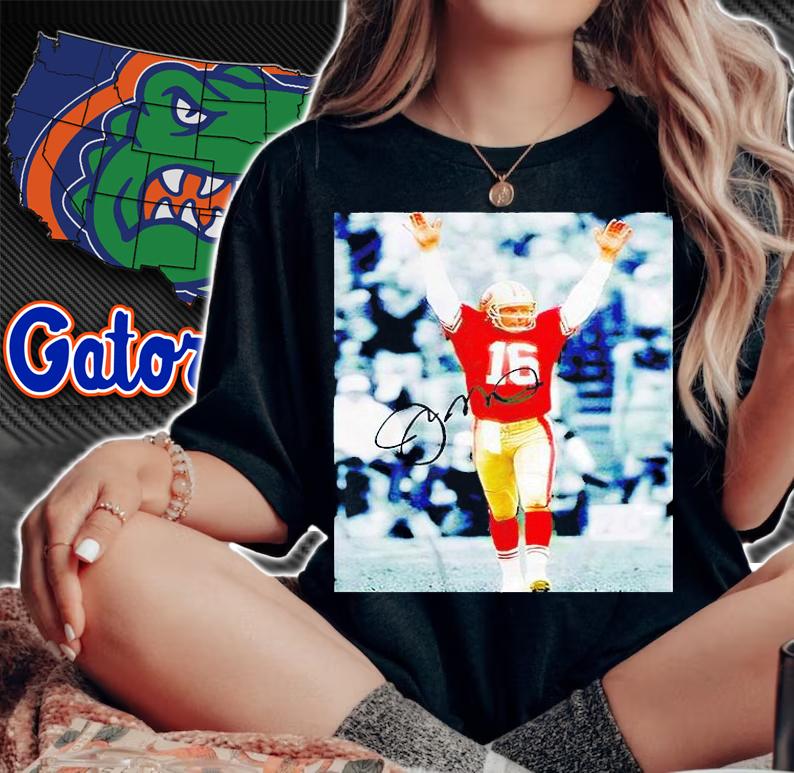 Joe Montana signature T-shirt woman shirt
