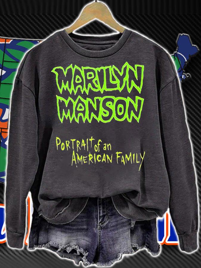Marilyn Manson portrait of an American family T-shirt