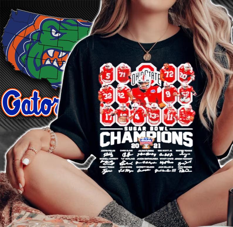 Ohio State Buckeyes suger bowl Champions 2021 shirt woman shirt