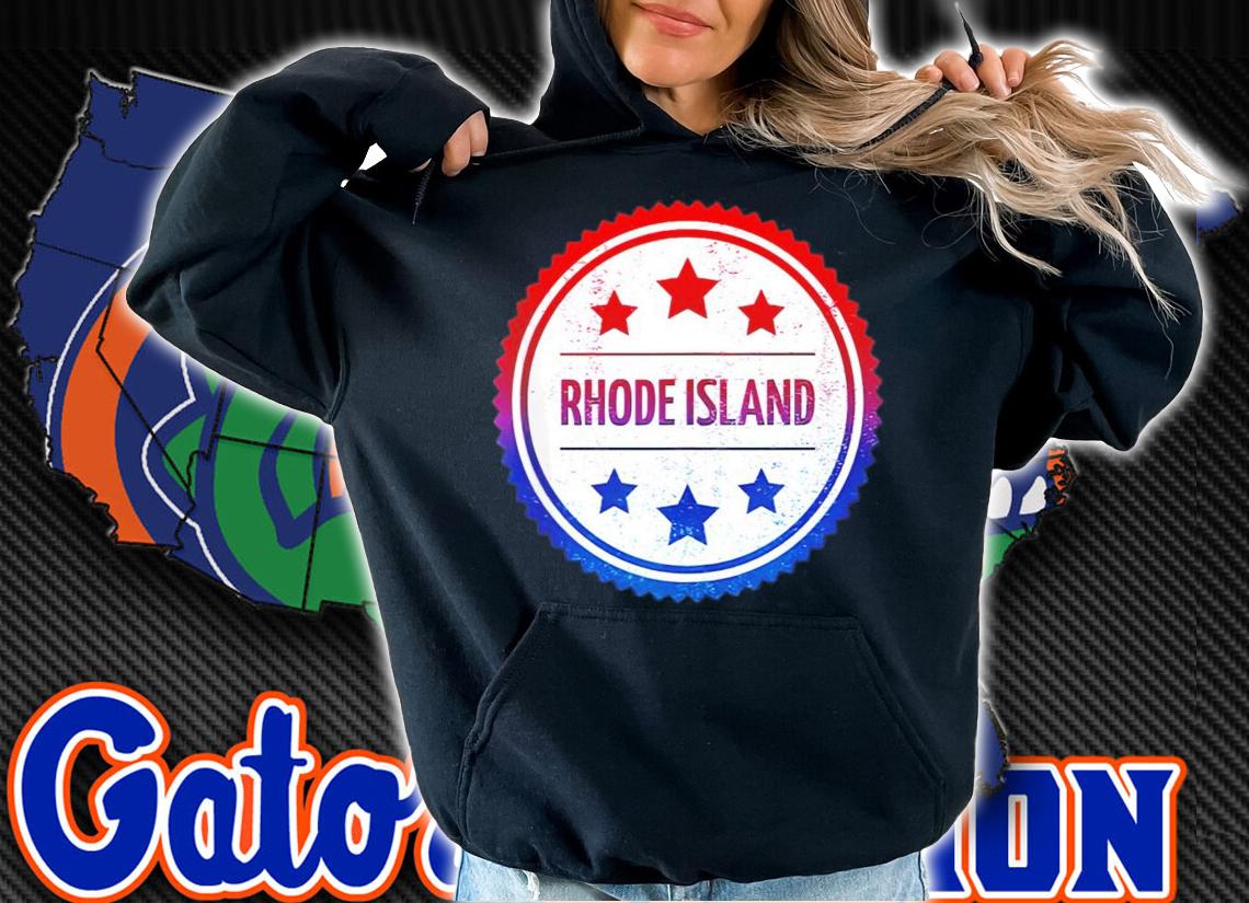 Rhode Island Cool US State Retro Badge shirt hoodie