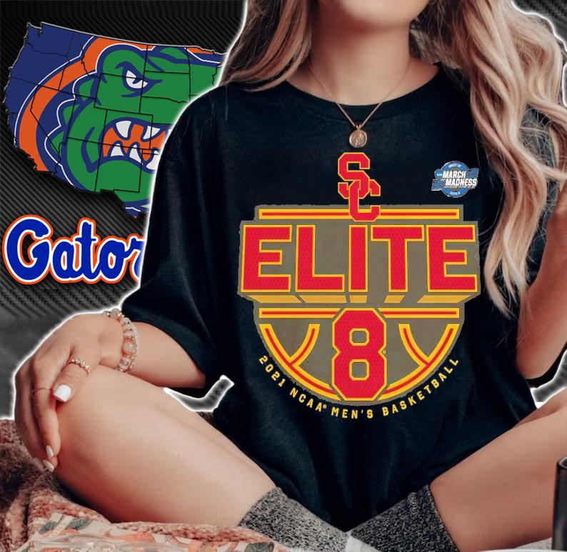 USC Trojans NCAA Men's Basketball Tournament March Madness Elite 8 shirt woman shirt