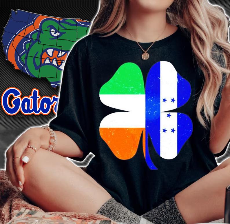 Honduran Irish Shamrock Honduras Ireland St.Patrick's Day shirt woman shirt
