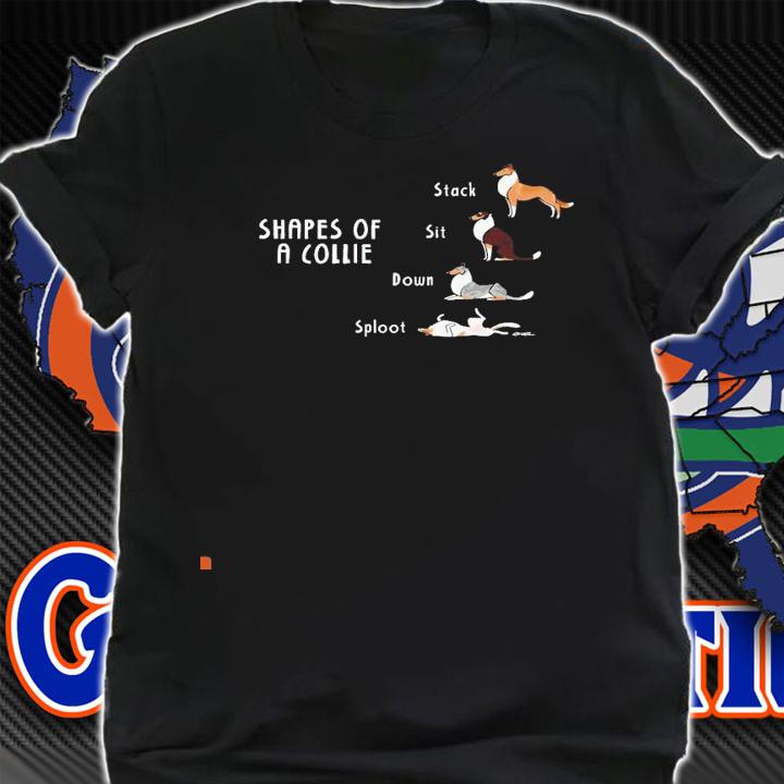 Shapes of a Collie stack sit down sploot shirt shirt