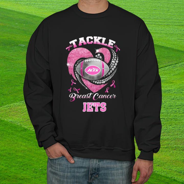 Tackle Breast Cancer Awareness New York Jets Football T-Shirt sweatshirt