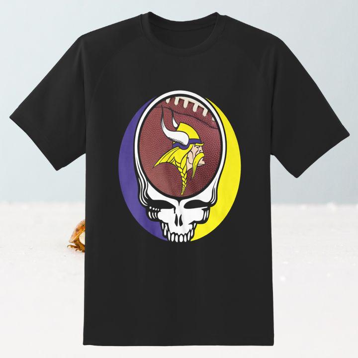 Funny Minnesota Vikings Grateful Dead Steal Your Face T-Shirt